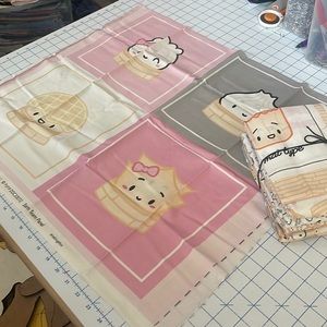 The Dimsum Steam Team by Michael Miller Cotton Fabric Quilt Kit